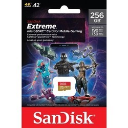Карты памяти SanDisk Extreme V30 A2 UHS-I U3 microSDXC for Mobile Gaming 256Gb