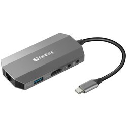 Картридеры и USB-хабы Sandberg USB-C 6in1 Travel Dock