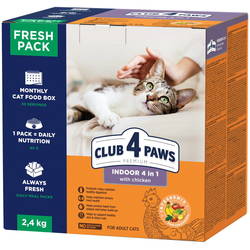 Корм для кошек Club 4 Paws Indoor 4 in 1 2.4 kg