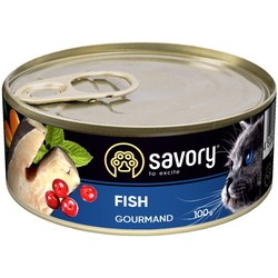 Корм для кошек Savory Adult Cat Gourmand Fish Pate 100 g