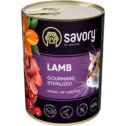 Корм для кошек Savory Cat Sterilised Lamb Pate 400 g