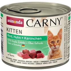 Корм для кошек Animonda Kitten Carny Beef/Chicken/Rabbit 200 g 12 pcs
