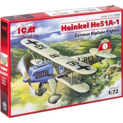 Сборные модели (моделирование) ICM Heinkel He 51A-1 (1:72)