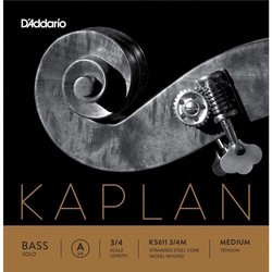 Струны DAddario Kaplan Solo Double Bass A String 3/4 Medium