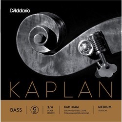 Струны DAddario Kaplan Double Bass G String 3/4 Medium