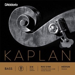 Струны DAddario Kaplan Double Bass D String 3/4 Medium