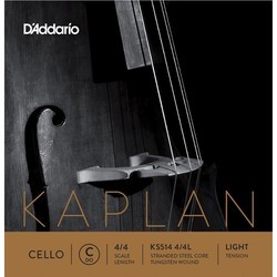 Струны DAddario Kaplan Cello C String 4/4 Light
