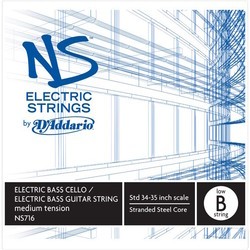 Струны DAddario NS Electric Bass Guitar/Cello Low B String 4/4 Medium