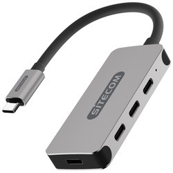 Картридеры и USB-хабы Sitecom USB-C Hub 4 Port