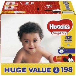 Подгузники (памперсы) Huggies Snug and Dry 3 / 198 pcs