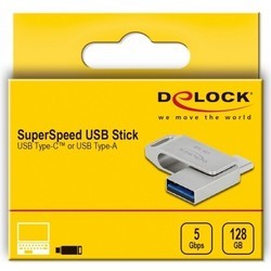 USB-флешки Delock USB 3.2 Gen 1 USB-C + Type-A Memory Stick 32&nbsp;ГБ