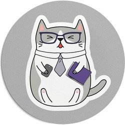 Коврики для мышек Presentville Cat in Glasses Mouse Pad