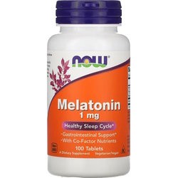 Аминокислоты Now Melatonin 1 mg 100 tab