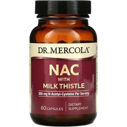 Аминокислоты Dr Mercola NAC with Milk Thistle 60 cap