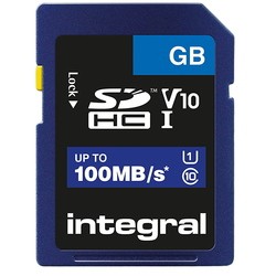 Карты памяти Integral High Speed SD UHS-I V10 U1 100MB/s 32&nbsp;ГБ