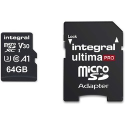 Карты памяти Integral Premium High Speed microSDXC V30 UHS-I U3 64&nbsp;ГБ