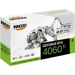 Видеокарты INNO3D GeForce RTX 4060 Ti 16GB TWIN X2 OC WHITE