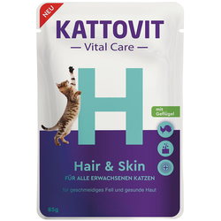 Корм для кошек Kattovit Vital Care Hair&Skin 85 g