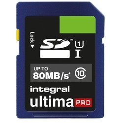Карты памяти Integral UltimaPro SD Class 10 UHS-I U1 80 MB/s 256&nbsp;ГБ