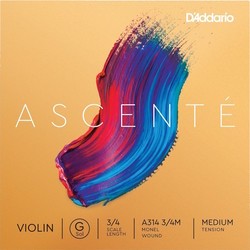 Струны DAddario Ascente Violin G String 3/4 Size Medium