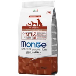 Корм для собак Monge Speciality Mini Puppy/Junior Lamb/Rice 7.5 kg