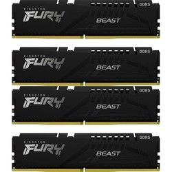 Оперативная память Kingston Fury Beast DDR5 4x32Gb KF552C40BBK4-128