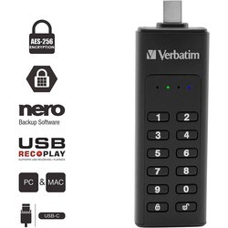 USB-флешки Verbatim Keypad Secure USB-C 64&nbsp;ГБ