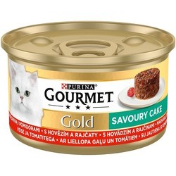 Корм для кошек Gourmet Gold Canned with Beef/Tomatoes 85 g