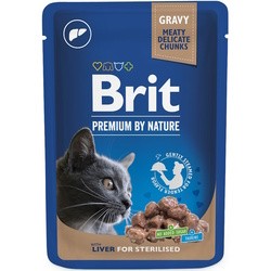 Корм для кошек Brit Premium Pouch Sterilised Liver in Gravy 100 g