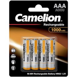 Аккумуляторы и батарейки Camelion 4xAAA 1000 mAh