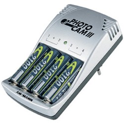 Зарядки аккумуляторных батареек Ansmann PhotoCam III + 4xAA 2100 mAh
