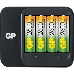 Зарядки аккумуляторных батареек GP PB550 + 4xAA 2600 mAh