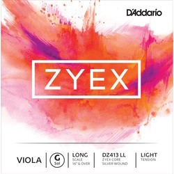 Струны DAddario ZYEX Viola G String Long Scale Light