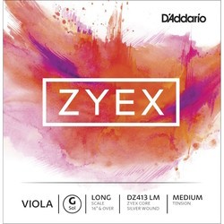 Струны DAddario ZYEX Viola G String Long Scale Medium