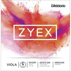 Струны DAddario ZYEX Viola G String Short Scale Medium