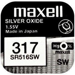 Аккумуляторы и батарейки Maxell 1xSR516SW
