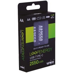 Аккумуляторы и батарейки Verico Loop Energy  2xAA 1700 mAh