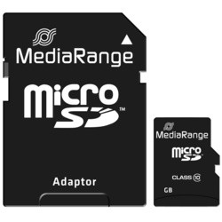 Карты памяти MediaRange microSD Class 10 with Adapter 8&nbsp;ГБ