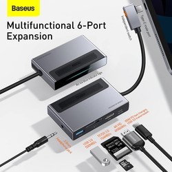 Картридеры и USB-хабы BASEUS Magic Multifunctional Type-C Hub