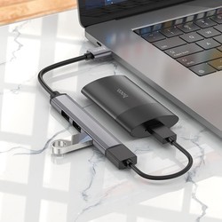 Картридеры и USB-хабы Hoco HB26 (серый)