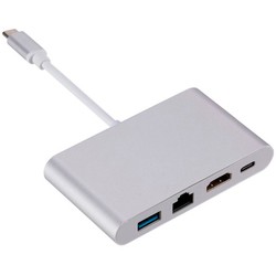 Картридеры и USB-хабы Dynamode Multiport USB 3.1 Type-C to HDMI-RJ45