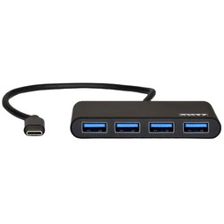 Картридеры и USB-хабы Port Designs USB Hub 4 Ports Type C