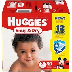 Подгузники (памперсы) Huggies Snug and Dry 3 / 80 pcs