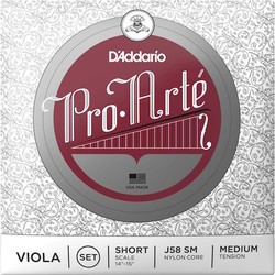 Струны DAddario Pro-Arte Viola String Set Short Scale Medium