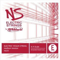 Струны DAddario NS Electric Violin E String 4/4 Size Medium