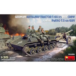 Сборные модели (моделирование) MiniArt German Artillery Tractor T-60(r) and Crew Towing Pak40 Gun (1:35)