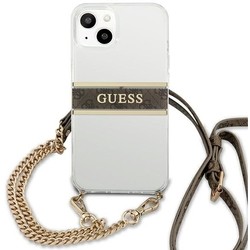 Чехлы для мобильных телефонов GUESS Gold Stripe Crossbody for iPhone 13 mini