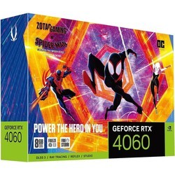 Видеокарты ZOTAC GeForce RTX 4060 8GB OC Spider-Man