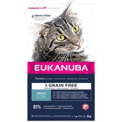Корм для кошек Eukanuba Adult Grain Free Salmon 2 kg