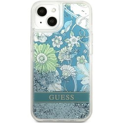 Чехлы для мобильных телефонов GUESS Flower Liquid Glitter for iPhone 13